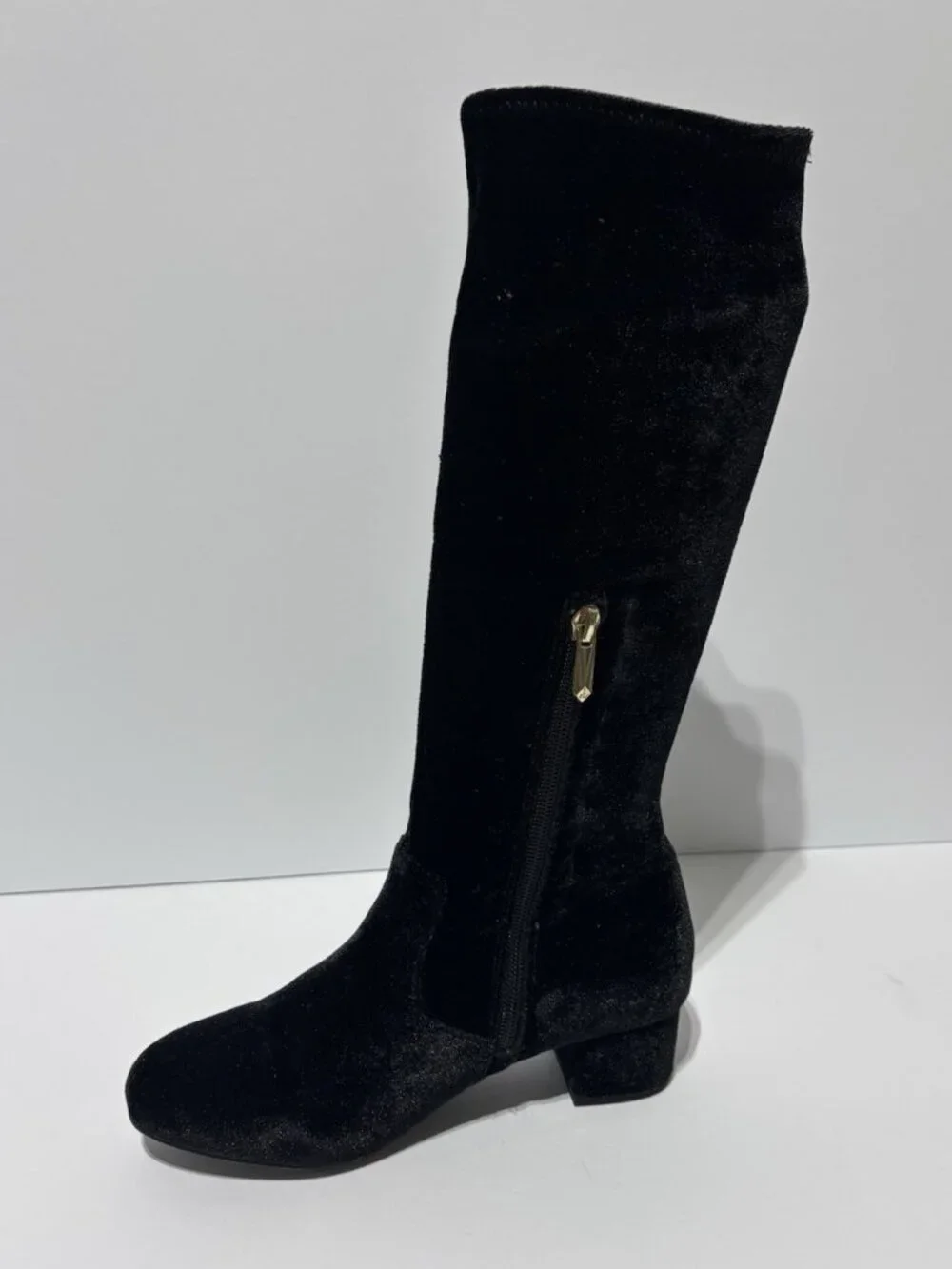 Sam Edelman Big Kids’ Tate Stretch Black Fashion Boots, Girls’ Size 3 M